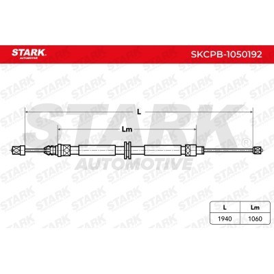 Cable Pull, Parking Brake Stark SKCPB-1050192 SKCPB-1050192 - photo 5