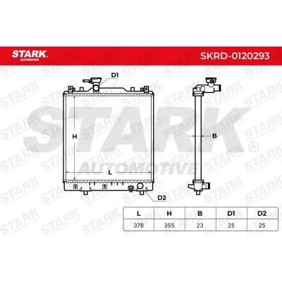 Radiator, Engine Cooling Stark SKRD-0120293 SKRD-0120293 - photo 4