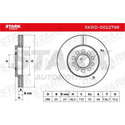 Brake Disc Stark SKBD-0022798 SKBD-0022798 - photo 5