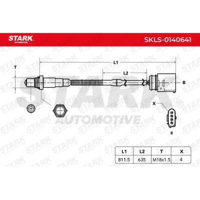 Lambda (Oxygen) Sensor Stark SKLS-0140641 SKLS-0140641 - photo 6