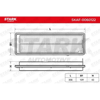 Air Filter Stark SKAF-0060122 SKAF-0060122 - photo 2