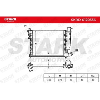 Radiator, Engine Cooling Stark SKRD-0120336 SKRD-0120336 - photo 4