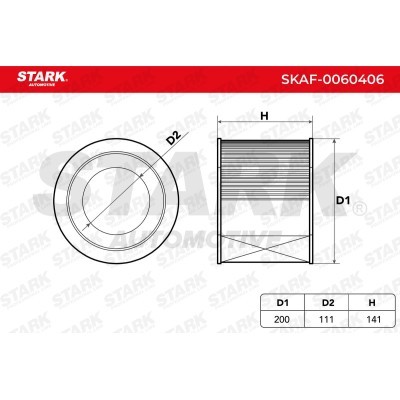 Air Filter Stark SKAF-0060406 SKAF-0060406 - photo 6