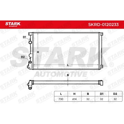 Radiator, Engine Cooling Stark SKRD-0120233 SKRD-0120233 - photo 6
