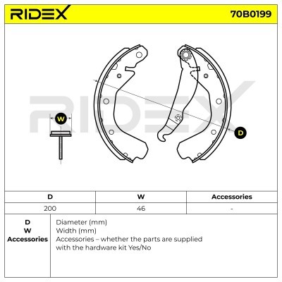 Brake Pads Set RIDEX 70B0199 70B0199 - photo 5