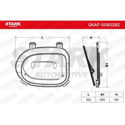 Air Filter Stark SKAF-0060282 SKAF-0060282 - photo 5