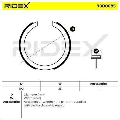 Brake Pads Set RIDEX 70B0085 70B0085 - photo 3