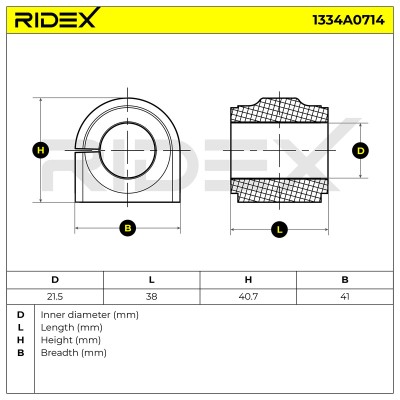 Stabiliser Bar Mounting RIDEX 1334A0714 1334A0714 - photo 5
