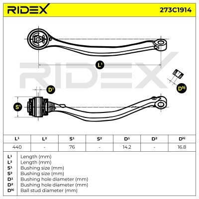 Control Arm RIDEX 273C1914 273C1914 - photo 5