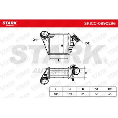 Intercooler, Charger Stark SKICC-0890296 SKICC-0890296 - photo 7