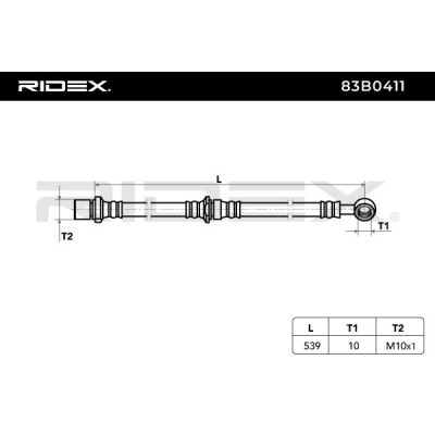 Brake Hose RIDEX 83B0411 83B0411 - photo 3