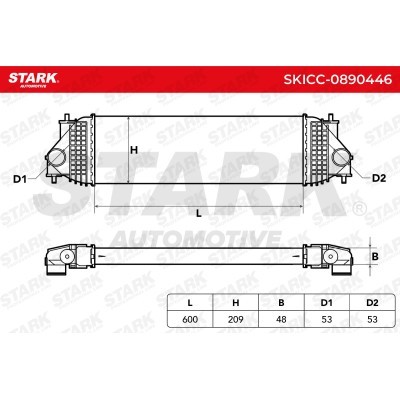 Intercooler, Charger Stark SKICC-0890446 SKICC-0890446 - photo 5