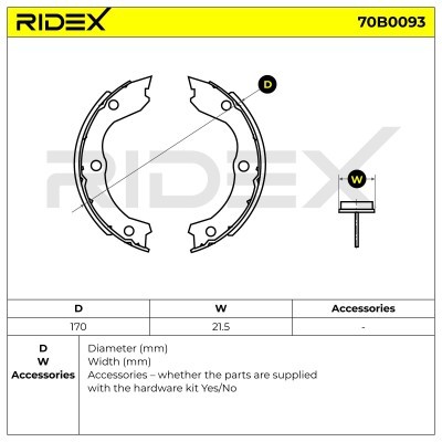Brake Pads Set RIDEX 70B0093 70B0093 - photo 5
