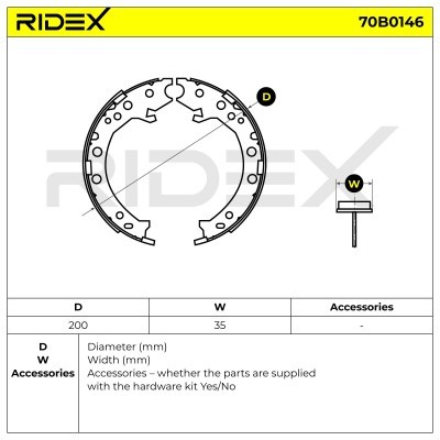 Brake Pads Set RIDEX 70B0146 70B0146 - photo 5