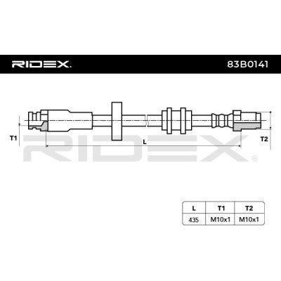Brake Hose RIDEX 83B0141 83B0141 - photo 6