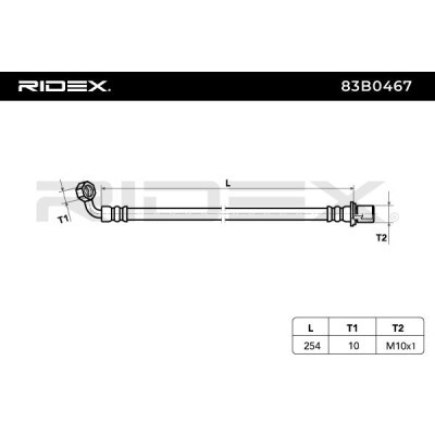 Brake Hose RIDEX 83B0467 83B0467 - photo 6
