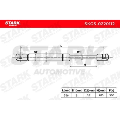 Gas Spring, boot-/cargo area Stark SKGS-0220112 SKGS-0220112 - photo 3