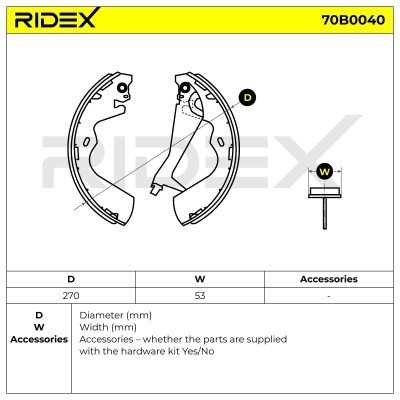 Brake Pads Set RIDEX 70B0040 70B0040 - photo 3