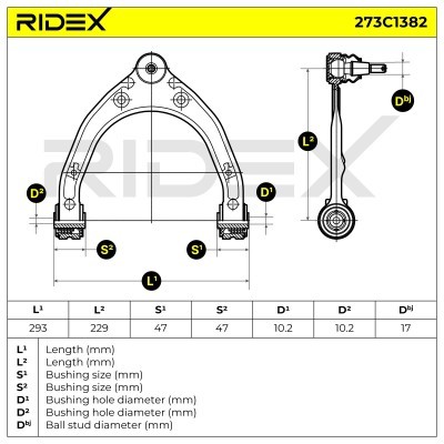 Control Arm RIDEX 273C1382 273C1382 - photo 6