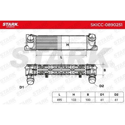 Intercooler, Charger Stark SKICC-0890251 SKICC-0890251 - photo 8