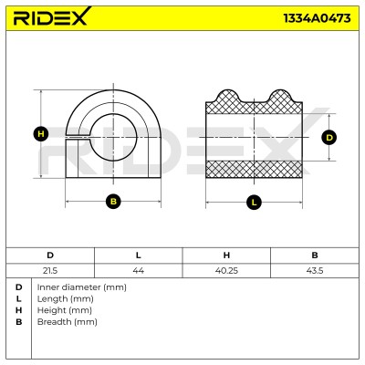 Stabiliser Bar Mounting RIDEX 1334A0473 1334A0473 - photo 5