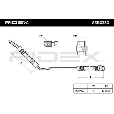 Brake Hose RIDEX 83B0330 83B0330 - photo 4