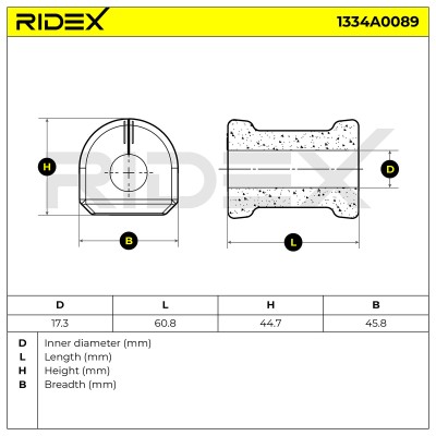 Stabiliser Bar Mounting RIDEX 1334A0089 1334A0089 - photo 7