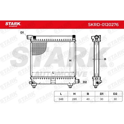 Radiator, Engine Cooling Stark SKRD-0120276 SKRD-0120276 - photo 4