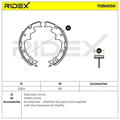 Brake Pads Set RIDEX 70B0050 70B0050 - photo 5