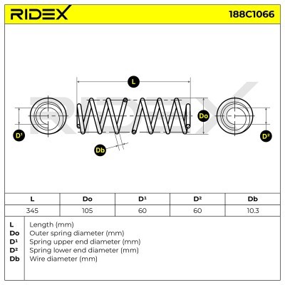 Suspension Spring RIDEX 188C1066 188C1066 - photo 7