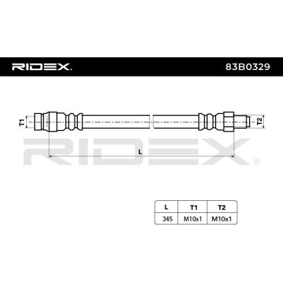 Brake Hose RIDEX 83B0329 83B0329 - photo 4