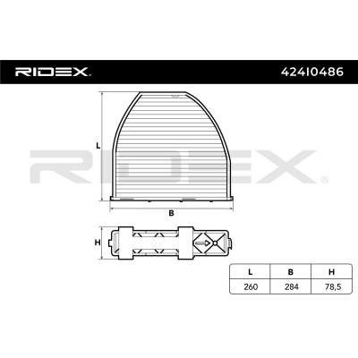 Cabin Air Filter RIDEX 424I0486 424I0486 - photo 7