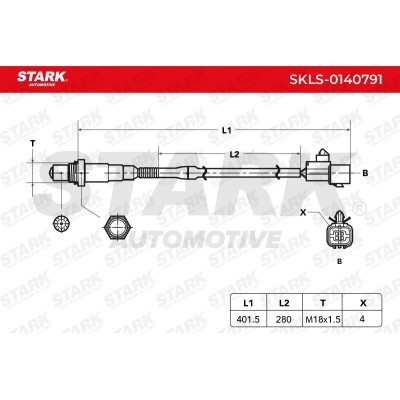 Lambda (Oxygen) Sensor Stark SKLS-0140791 SKLS-0140791 - photo 6