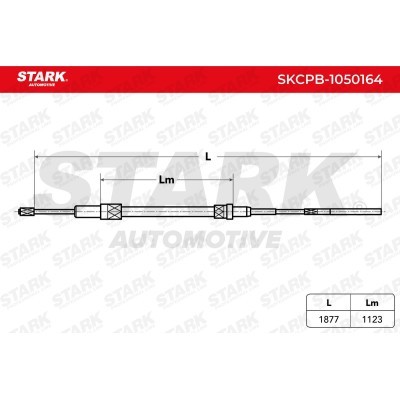 Cable Pull, Parking Brake Stark SKCPB-1050164 SKCPB-1050164 - photo 7