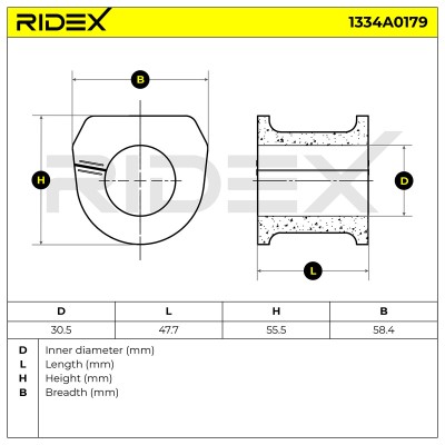 Stabiliser Bar Mounting RIDEX 1334A0179 1334A0179 - photo 6