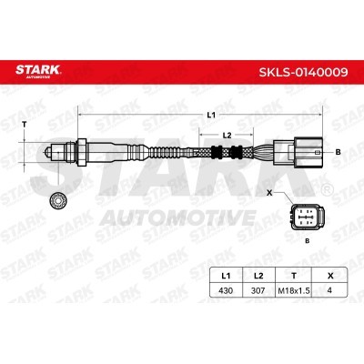 Lambda (Oxygen) Sensor Stark SKLS-0140009 SKLS-0140009 - photo 3