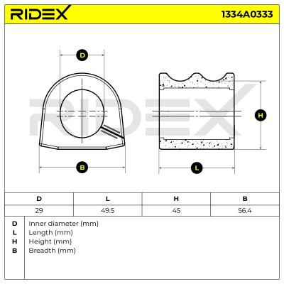 Stabiliser Bar Mounting RIDEX 1334A0333 1334A0333 - photo 5