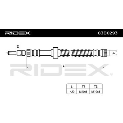 Brake Hose RIDEX 83B0293 83B0293 - photo 6