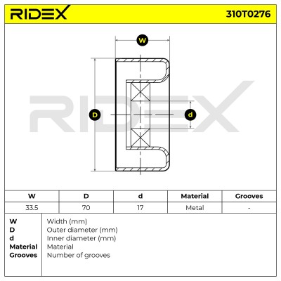 Belt Tensioner V-Ribbed Belt RIDEX 310T0276 310T0276 - photo 6