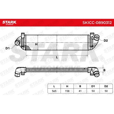 Intercooler, Charger Stark SKICC-0890312 SKICC-0890312 - photo 7