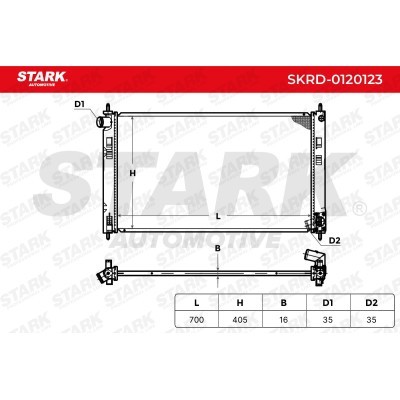 Radiator, Engine Cooling Stark SKRD-0120123 SKRD-0120123 - photo 7