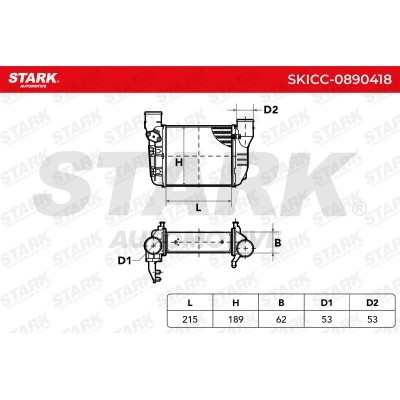 Intercooler, Charger Stark SKICC-0890418 SKICC-0890418 - photo 7