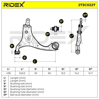 Control Arm RIDEX 273C0227 273C0227 - photo 8