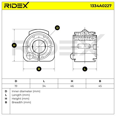Stabiliser Bar Mounting RIDEX 1334A0227 1334A0227 - photo 5