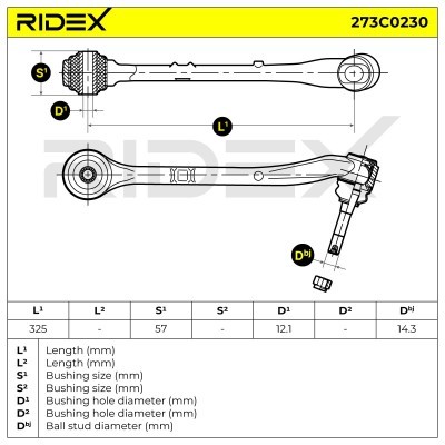 Control Arm RIDEX 273C0230 273C0230 - photo 5