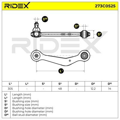 Control Arm RIDEX 273C0525 273C0525 - photo 4