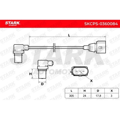 Crankshaft Pulse Sensor Stark SKCPS-0360084 SKCPS-0360084 - photo 4