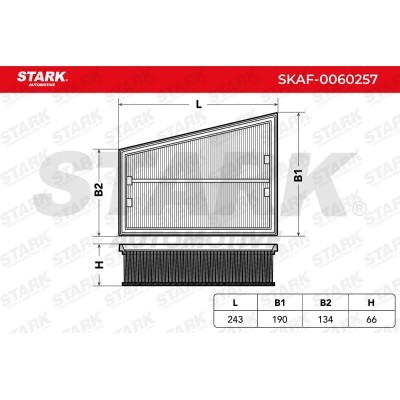 Air Filter Stark SKAF-0060257 SKAF-0060257 - photo 1