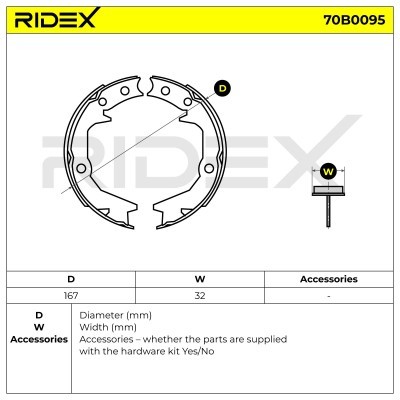 Brake Pads Set RIDEX 70B0095 70B0095 - photo 5