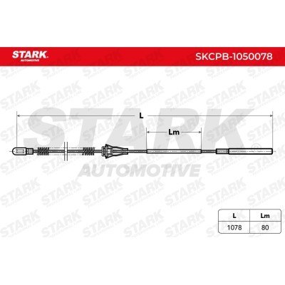 Cable Pull, Parking Brake Stark SKCPB-1050078 SKCPB-1050078 - photo 7